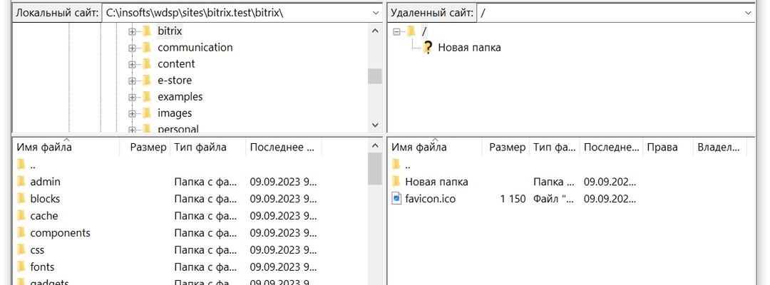 Настройка встроенного и внешнего FTP-клиента в WDSP